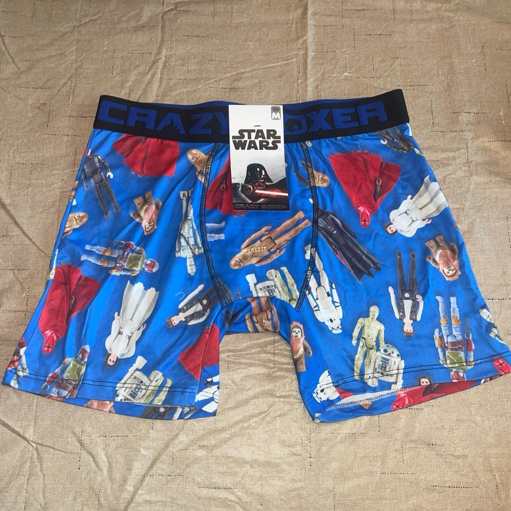 StarWars Men’s Boxers by Crazy Boxer Sz Medium NWT